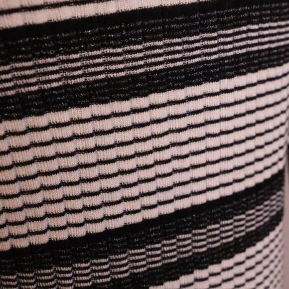 Derek Lam 10 Crosby Silk Cashmere Knit Striped Knit Lace Up Top Sz XS - Picture 8 of 8